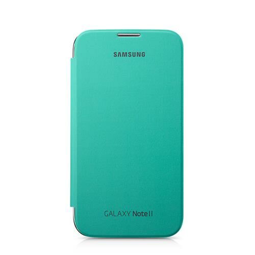 Galaxy Note 2 N7100 ile Uyumlu Flip Cover Kılıf Yeşil EFC-1J9FMEGSTD (Out)