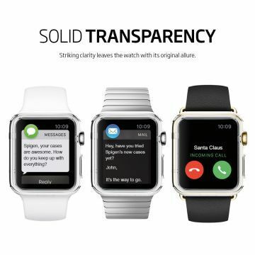 Spigen Apple Watch ile Uyumlu Kılıf Liquid Crystal 4 Tarafı Tam Koruma (38mm)