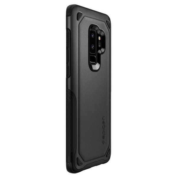 Spigen Galaxy S9 Plus ile Uyumlu Kılıf Hybrid Armor Graphite Gray