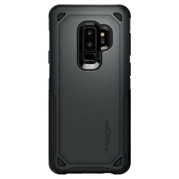 Spigen Galaxy S9 Plus ile Uyumlu Kılıf Hybrid Armor Graphite Gray