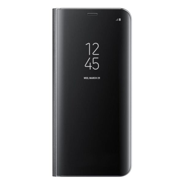 Galaxy S8 Plus ile Uyumlu Clear View Cover Kılıf Siyah EF-ZG955CBEGWW (Out)