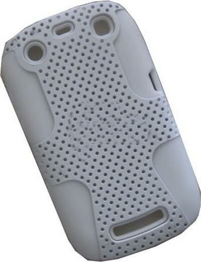 BlackBerry 9360 ile Uyumlu Curve Termo Plastik Silikon Kılıf Beyaz Renk