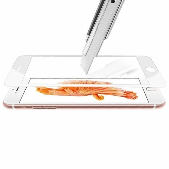 Buff iPhone 8 Plus / 7 Plus 5D ile Uyumlu Glass Ekran Koruyucu White