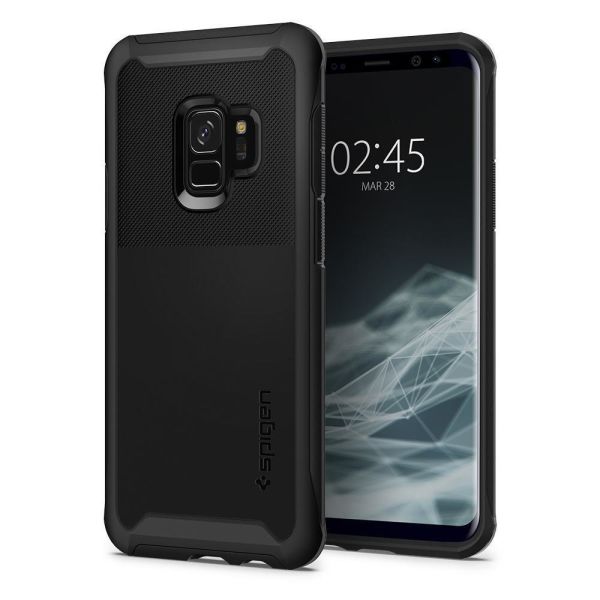 Spigen Galaxy S9 ile Uyumlu Kılıf Neo Hybrid Urban Midnight Black