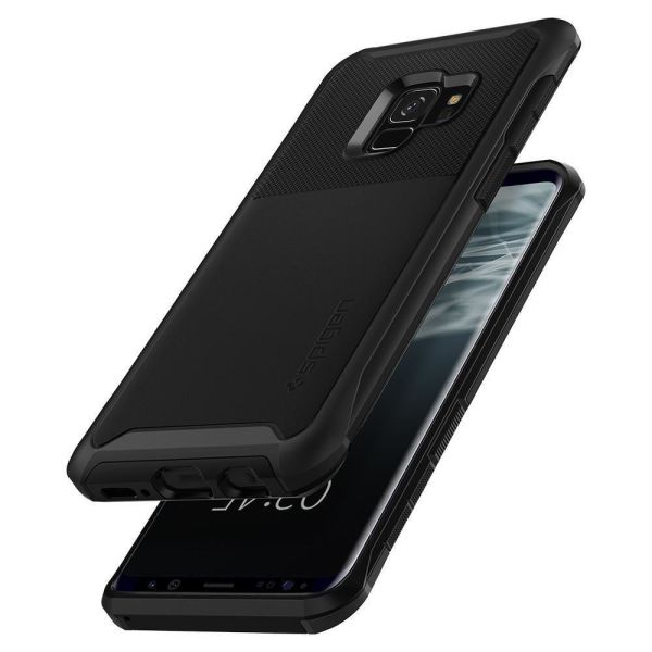 Spigen Galaxy S9 ile Uyumlu Kılıf Neo Hybrid Urban Midnight Black