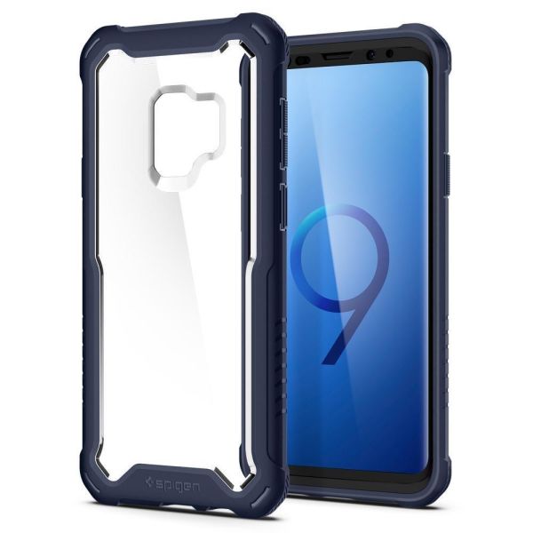 Spigen Galaxy S9 ile Uyumlu Kılıf Hybrid 360 Deep Sea Blue