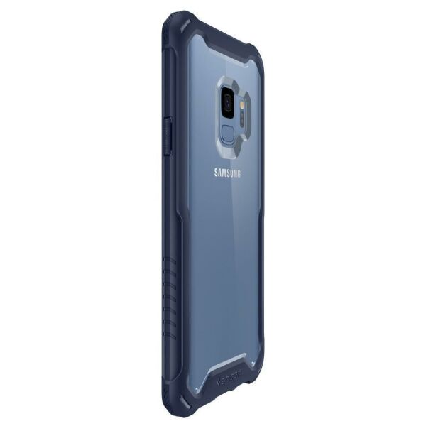 Spigen Galaxy S9 ile Uyumlu Kılıf Hybrid 360 Deep Sea Blue