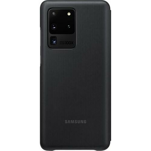 Galaxy S20 Ultra ile Uyumlu LED View Kılıf Siyah EF-NG988PBEGTR