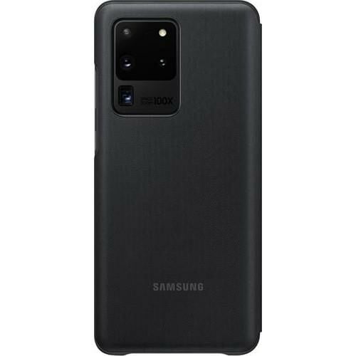 Galaxy S20 Ultra ile Uyumlu LED View Kılıf Siyah EF-NG988PBEGTR