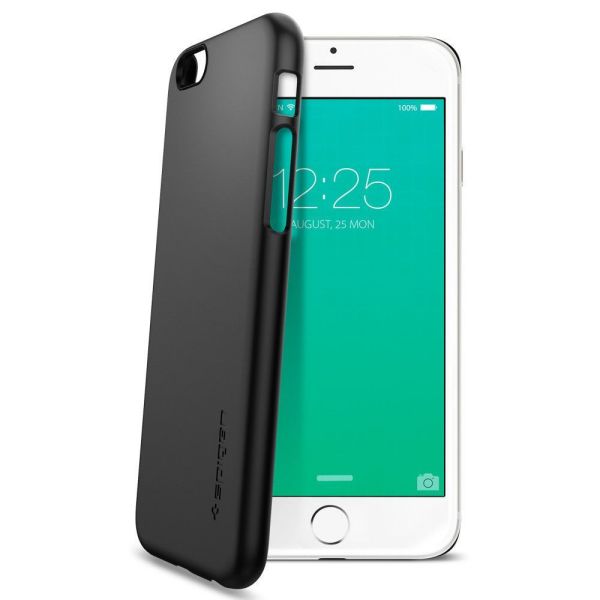 Spigen iPhone 6s/6 ile Uyumlu Kılıf Thin Fit Ultra İnce Black