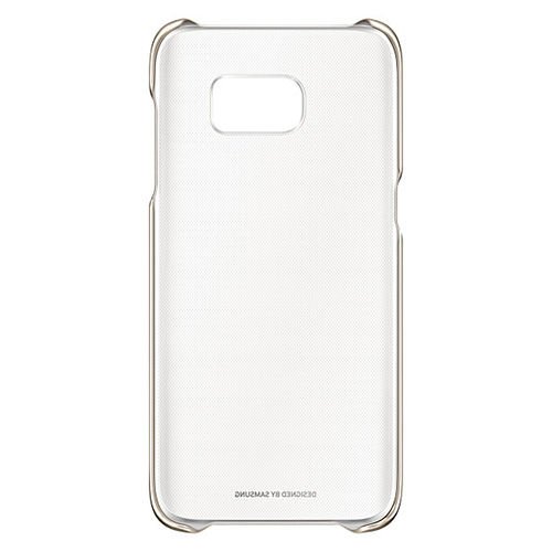 Galaxy S7 Edge ile Uyumlu Clear Back Cover Kılıf Altın EF-QG935CFEGWW