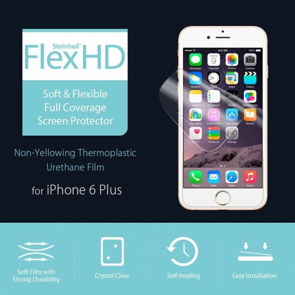 Spigen iPhone 6 Plus/6s Plus ile Uyumlu Ekran Koruyucu Flex HD