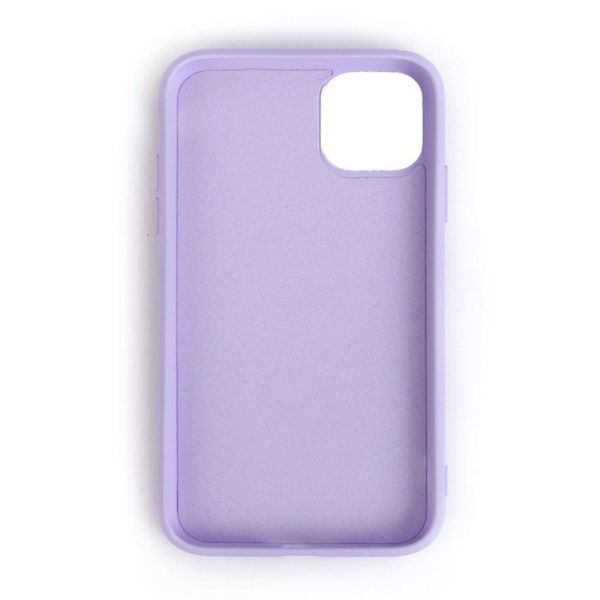 iPhone 11 ile Uyumlu Cappy Silikon Kılıf Lila