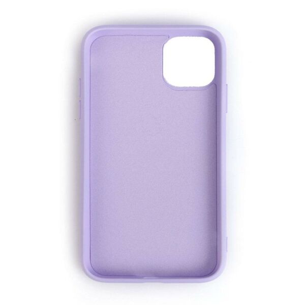 iPhone 11 ile Uyumlu Cappy Silikon Kılıf Lila