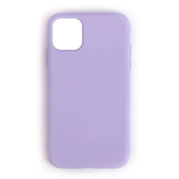 iPhone 11 ile Uyumlu Cappy Silikon Kılıf Lila