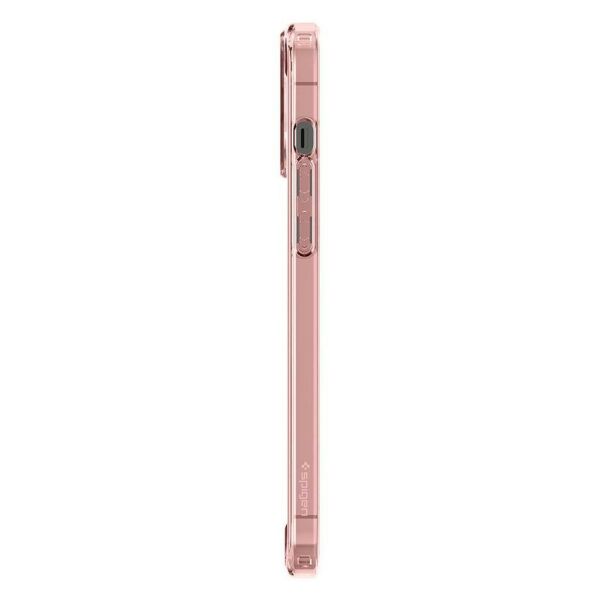 Spigen iPhone 13 Pro Max ile Uyumlu Kılıf Ultra Hybrid Rose Crystal
