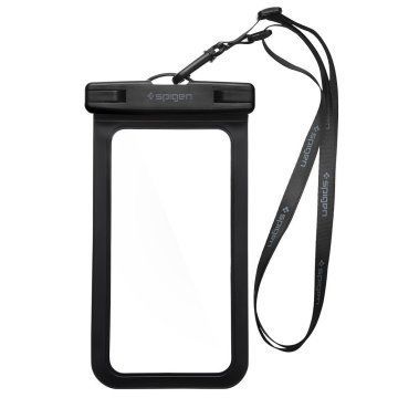 Spigen Universal Waterproof Tüm Cihazlarla Uyumlu IPX8 (25 Metre Dalış Sertifikalı) Su Geçirmez Kılıf Black