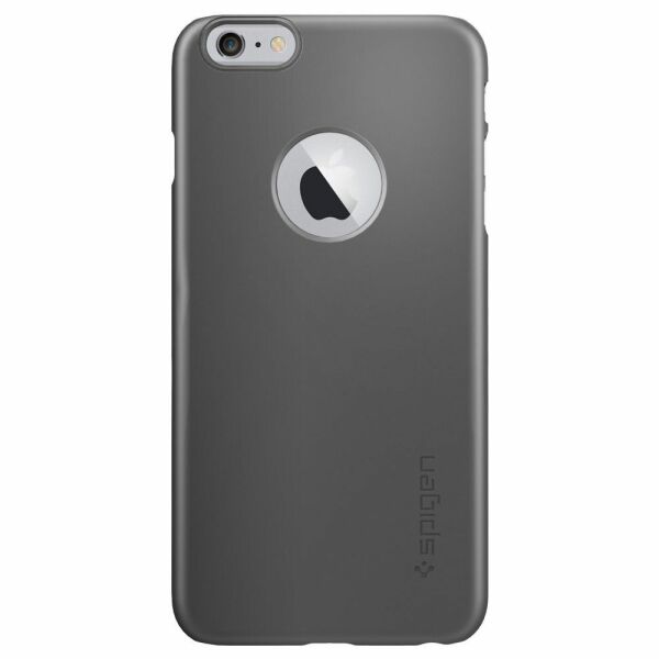 Spigen iPhone 6 Plus/6s Plus ile Uyumlu Kılıf Thin Fit A Ultra İnce Gun Metal