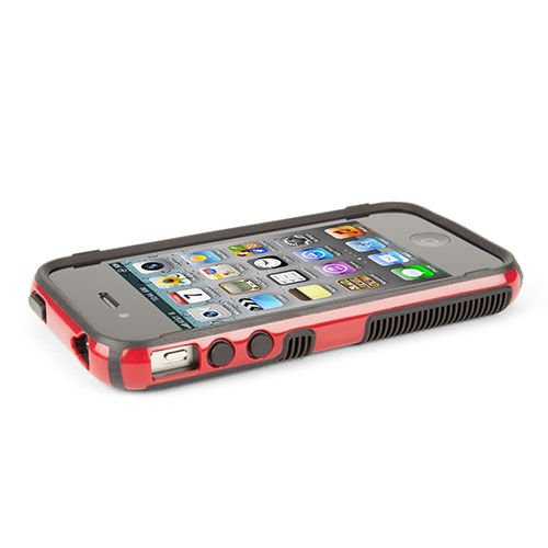 Speck CandyShell Grip iPhone 4S/4 ile Uyumlu Sert Kılıf Kırmızı SPK-A1229