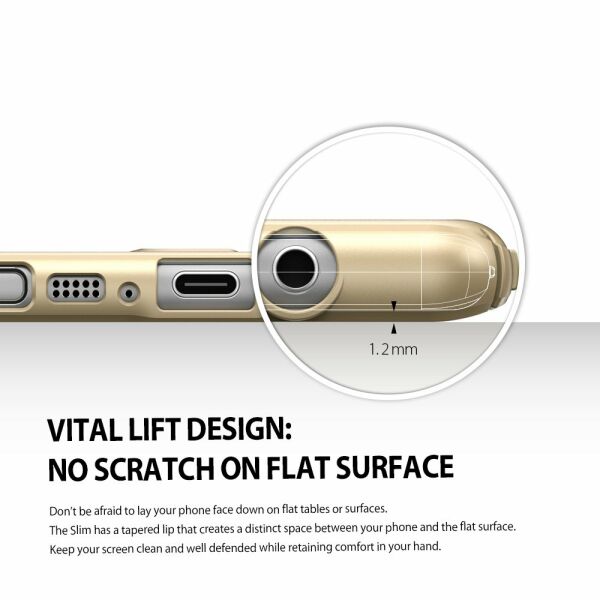 Ringke Slim Galaxy Note 7 FE ile Uyumlu Kılıf Royal Gold