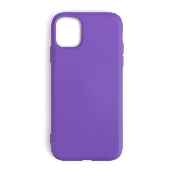 iPhone 11 ile Uyumlu Cappy Silikon Kılıf Mor