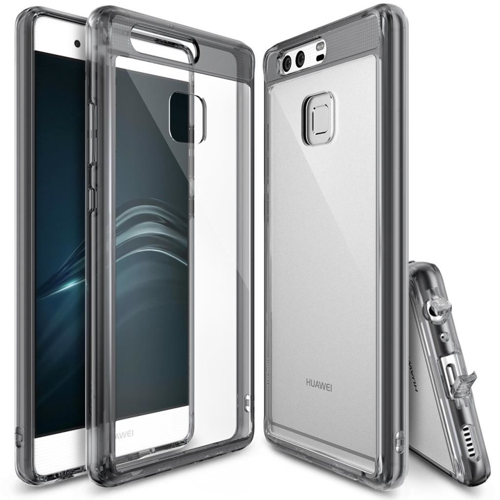 Ringke Fusion P9 ile Uyumlu Kılıf Smoke Black TPU Bumper Extra Darbe Emici