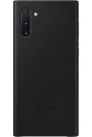 Galaxy Note 10 ile Uyumlu Deri Kılıf Siyah EF-VN970LBEGWW (Out)