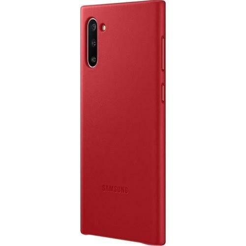 Galaxy Note 10 ile Uyumlu Deri Kılıf Kırmızı EF-VN970LREGWW (Out)