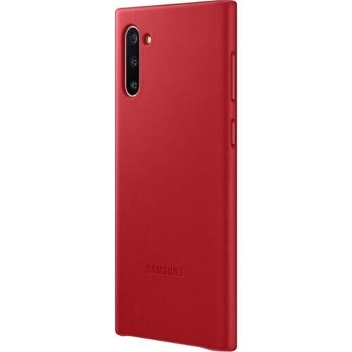 Galaxy Note 10 ile Uyumlu Deri Kılıf Kırmızı EF-VN970LREGWW (Out)