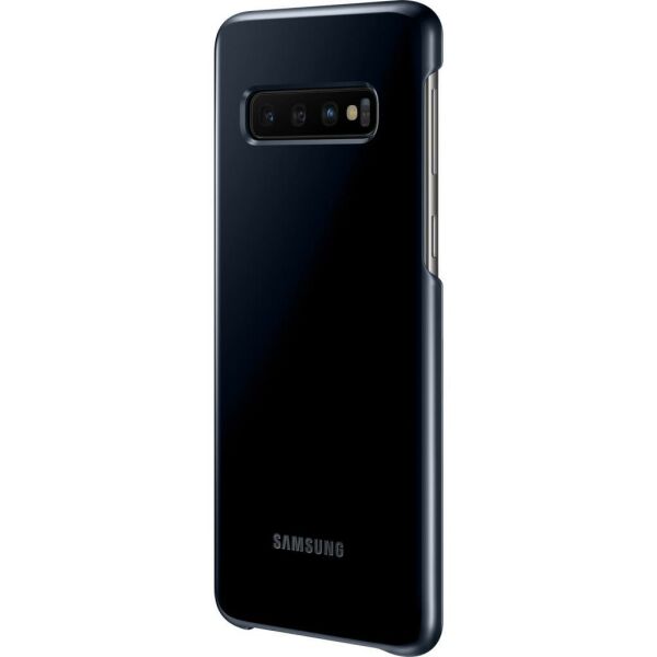 Galaxy S10 ile Uyumlu Kılıf Led Cover Siyah EF-KG973CBEGWW (Out)