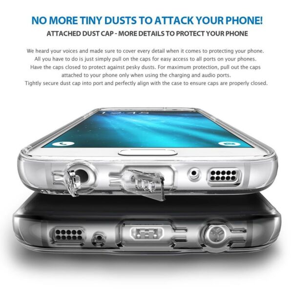 Ringke Air Galaxy S7 ile Uyumlu Kılıf Clear Ultra Hafif Esnek İnce Şeffaf Transparan
