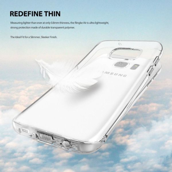 Ringke Air Galaxy S7 ile Uyumlu Kılıf Rose Gold