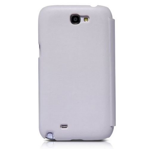 Nillkin N7100 Galaxy Note 2 ile Uyumlu Yana Açılan Kapaklı Kılıf Beyaz Renk