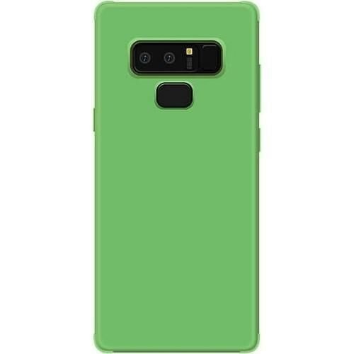 Jopus Galaxy Note 9 ile Uyumlu Soft Oil  Silikon Kılıf Koyu Yeşil