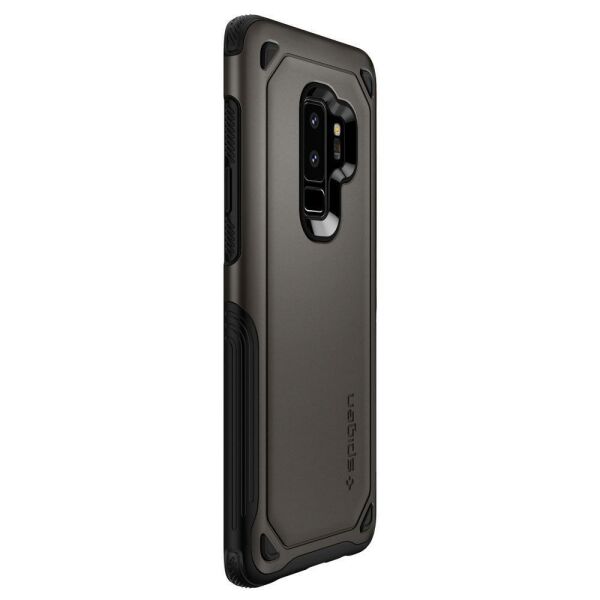 Spigen Galaxy S9 Plus ile Uyumlu Kılıf Hybrid Armor Gunmetal