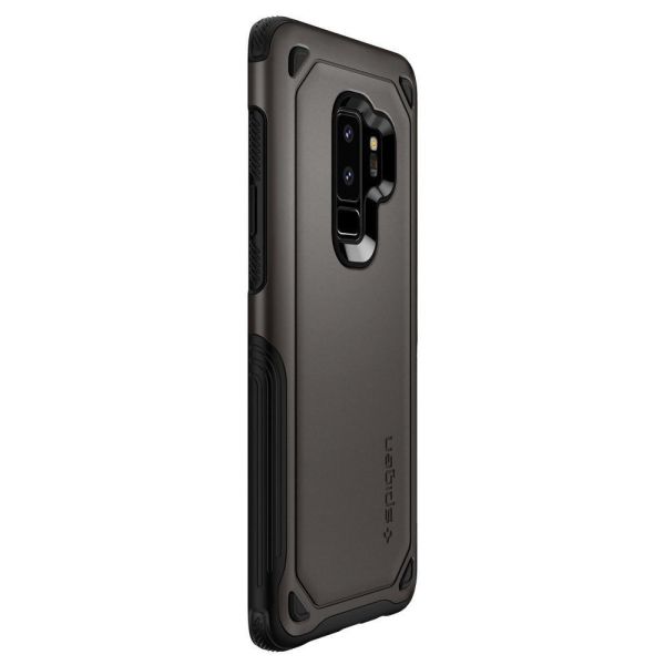 Spigen Galaxy S9 Plus ile Uyumlu Kılıf Hybrid Armor Gunmetal