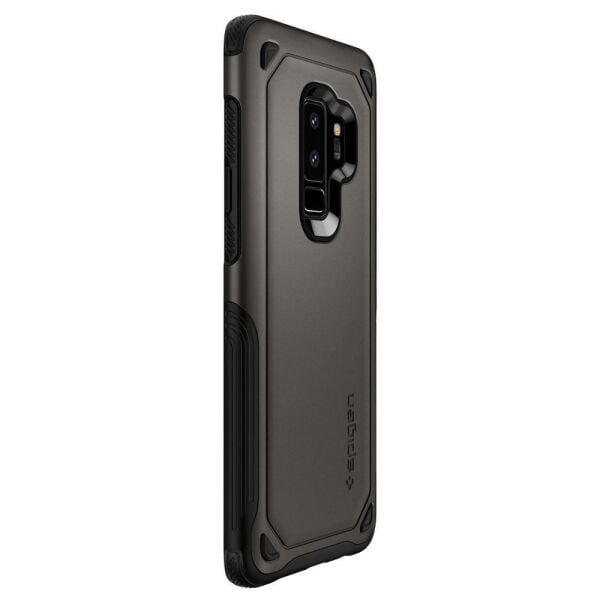 Spigen Galaxy S9 Plus ile Uyumlu Kılıf Hybrid Armor Gunmetal