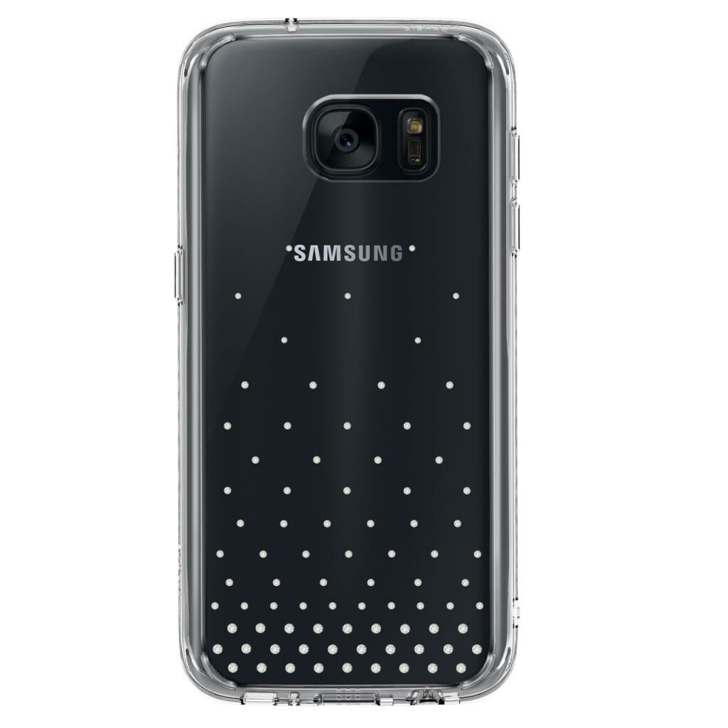 Ringke Noble Fusion Galaxy S7 ile Uyumlu Taşlı Kılıf Extra Darbe Emici Wedding Clear