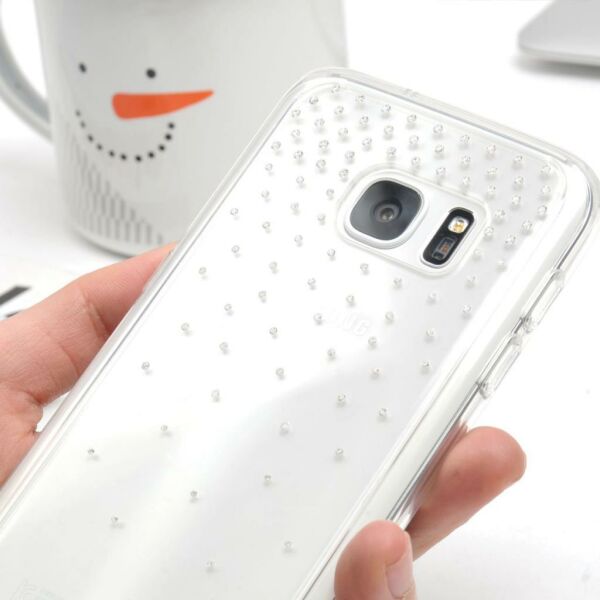 Ringke Noble Fusion Galaxy S7 ile Uyumlu Taşlı Kılıf Extra Darbe Emici Wedding Clear