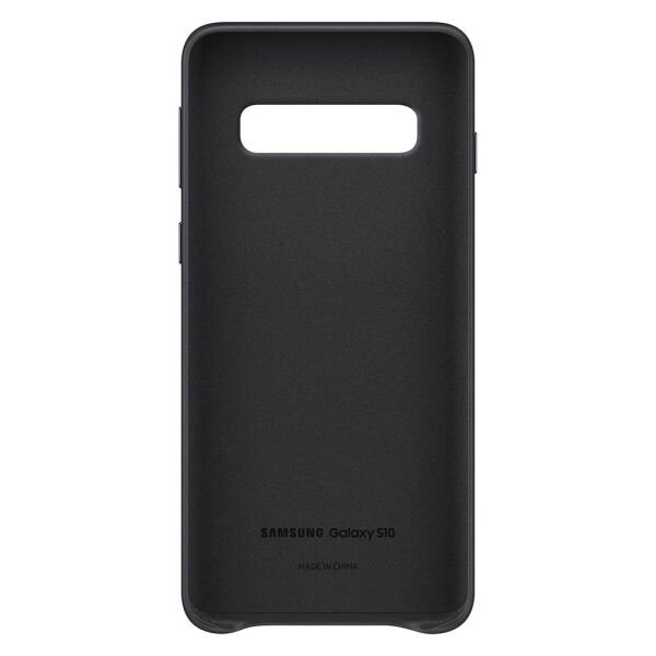 Galaxy S10 ile Uyumlu Kılıf Leather Cover Siyah EF-VG973LBEGWW (Out)