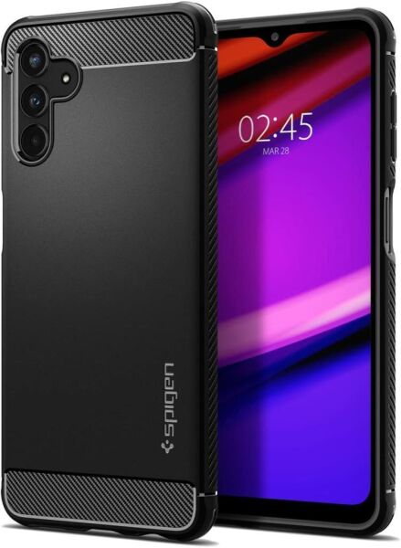 Spigen Galaxy A04s / A13 5G ile Uyumlu Kılıf Rugged Armor Matte Black