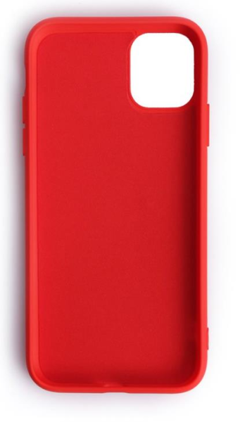 iPhone 11 Pro Max ile Uyumlu Cappy Silikon Kılıf Kırmızı