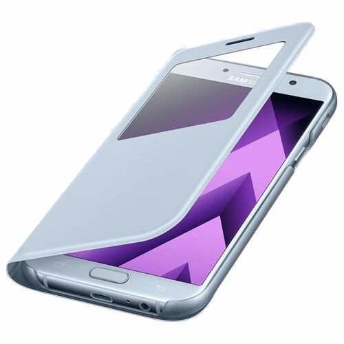 Galaxy A7(2017) ile Uyumlu S View Cover Mavi EF-CA720PLEGWW (Out)