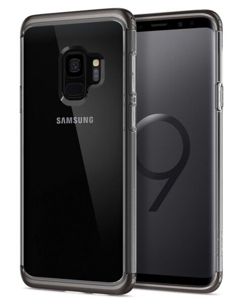 Spigen Galaxy S9 ile Uyumlu Kılıf Neo Hybrid NC Crystal Gunmetal