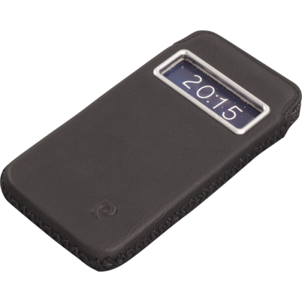 Pierre Cardin iPhone 6 ile Uyumlu Deri Kese Koruma Kılıfı Siyah PCF-J02