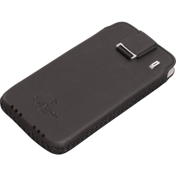 Pierre Cardin iPhone 6 ile Uyumlu Deri Kese Koruma Kılıfı Siyah PCF-J02