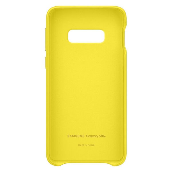 Galaxy S10e ile Uyumlu Kılıf Leather Cover Sarı EF-VG970LYEGWW
