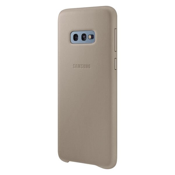 Galaxy S10e ile Uyumlu Kılıf Leather Cover Gri EF-VG970LJEGWW