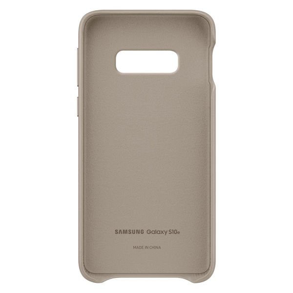 Galaxy S10e ile Uyumlu Kılıf Leather Cover Gri EF-VG970LJEGWW