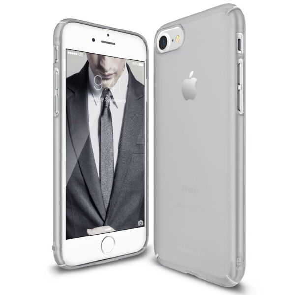 Ringke Slim Frost iPhone 7/8 ile Uyumlu KIlıf Gray İnce Buzlu Transparan